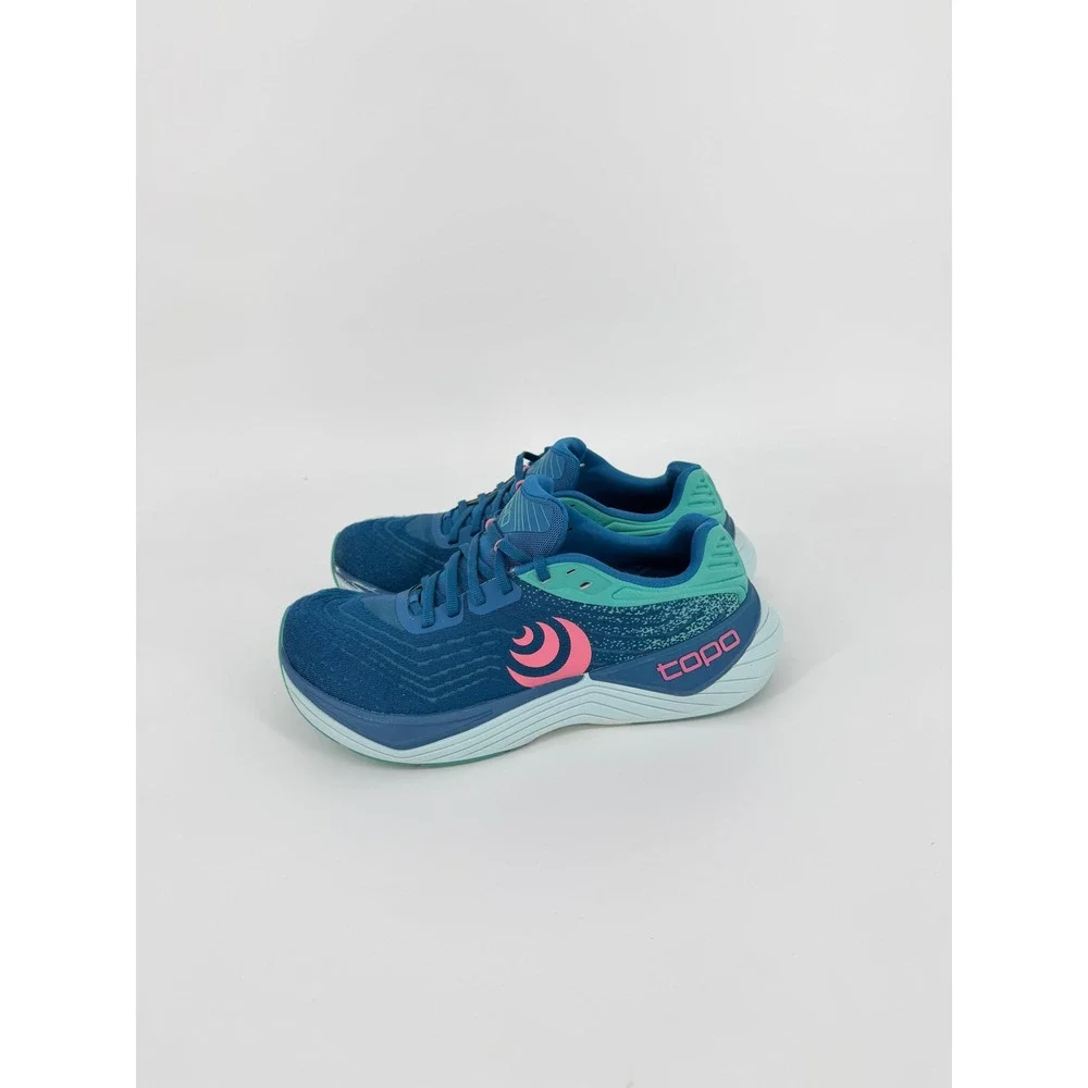 Topo Athletic Ultrafly 5 Womens Running Shoes Blue Teal Pink US 8.5 Sneakers
